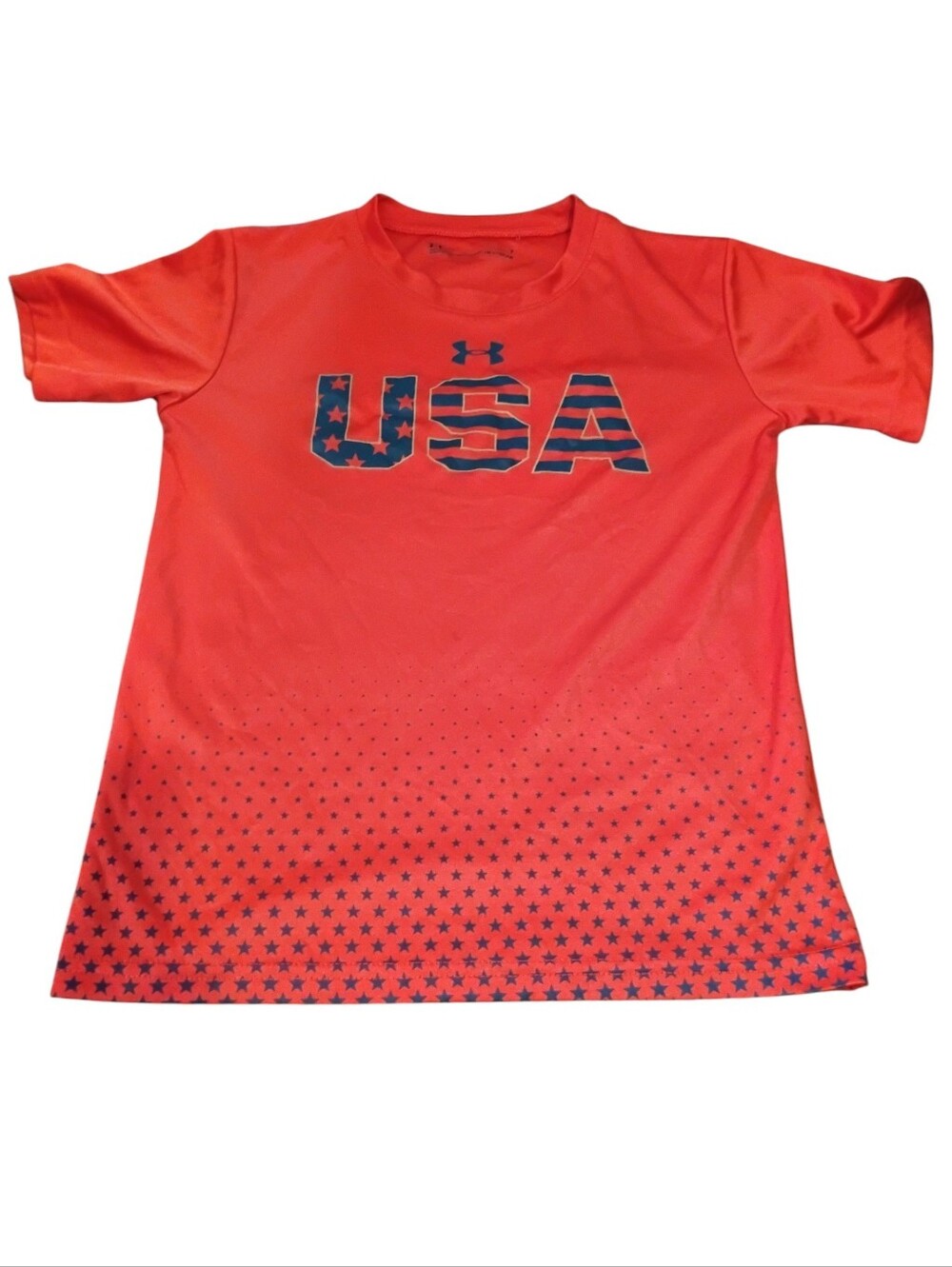Under Armour Red Kids' USA Graphic Short Sleeve Tee